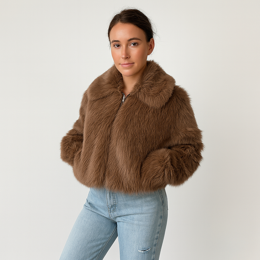 Isabella Faux Fur | Luxe Dames Jas met Elegante Bontstructuur