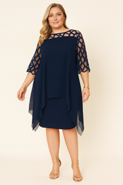 Valeria Contessa | Stijlvolle Midi Jurk in Plus Size