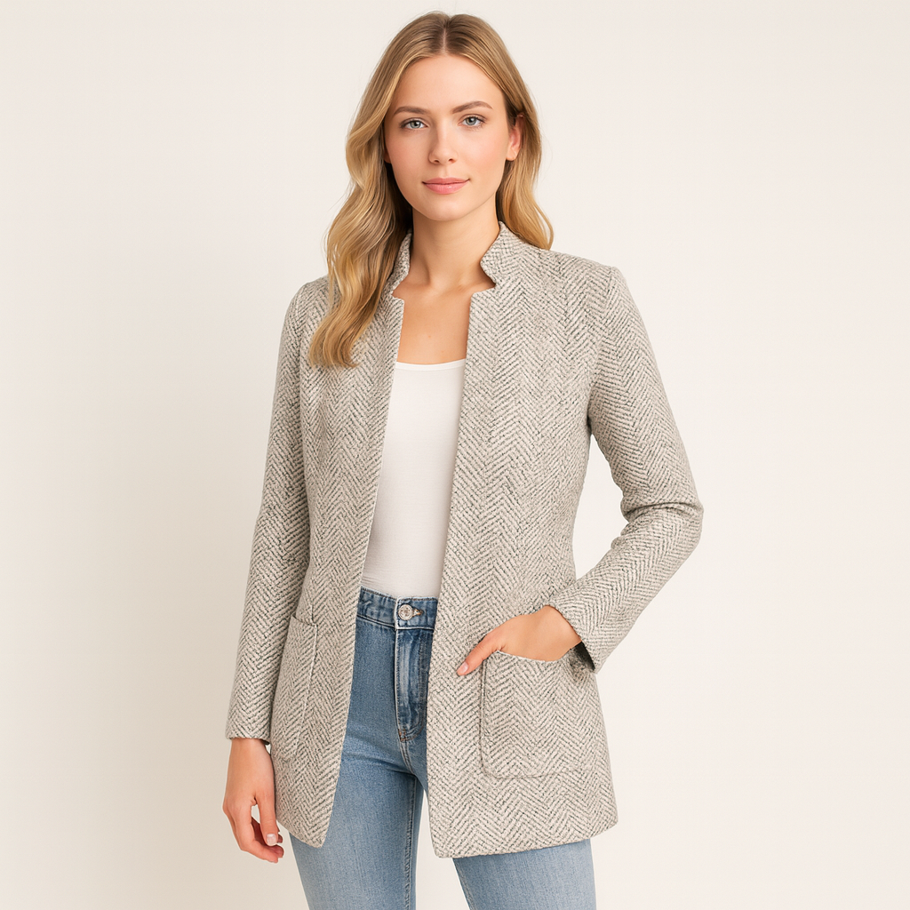Giulia Romano | Lange Blazerjas van Wol
