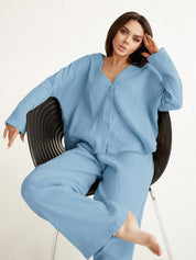 Chloa Loungewear | Oversized Katoenen Dames Loungewear Set
