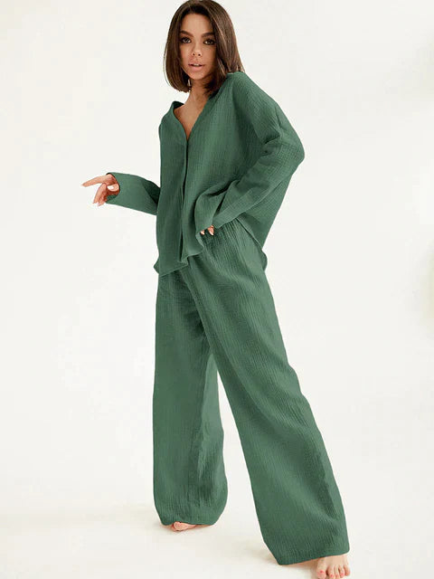 Chloa Loungewear | Oversized Katoenen Dames Loungewear Set