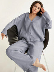 Chloa Loungewear | Oversized Katoenen Dames Loungewear Set