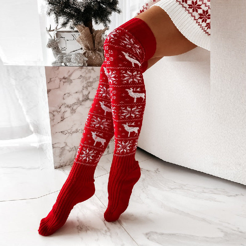 Christy | Kerst Thigh-High Sokken Luxe Warm Edition
