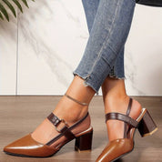 Claire Donati | Orthopedische Slingback Blokhakken voor Dames