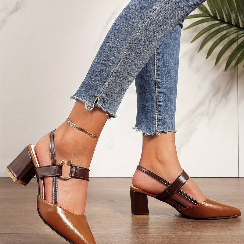 Claire Donati | Orthopedische Slingback Blokhakken voor Dames