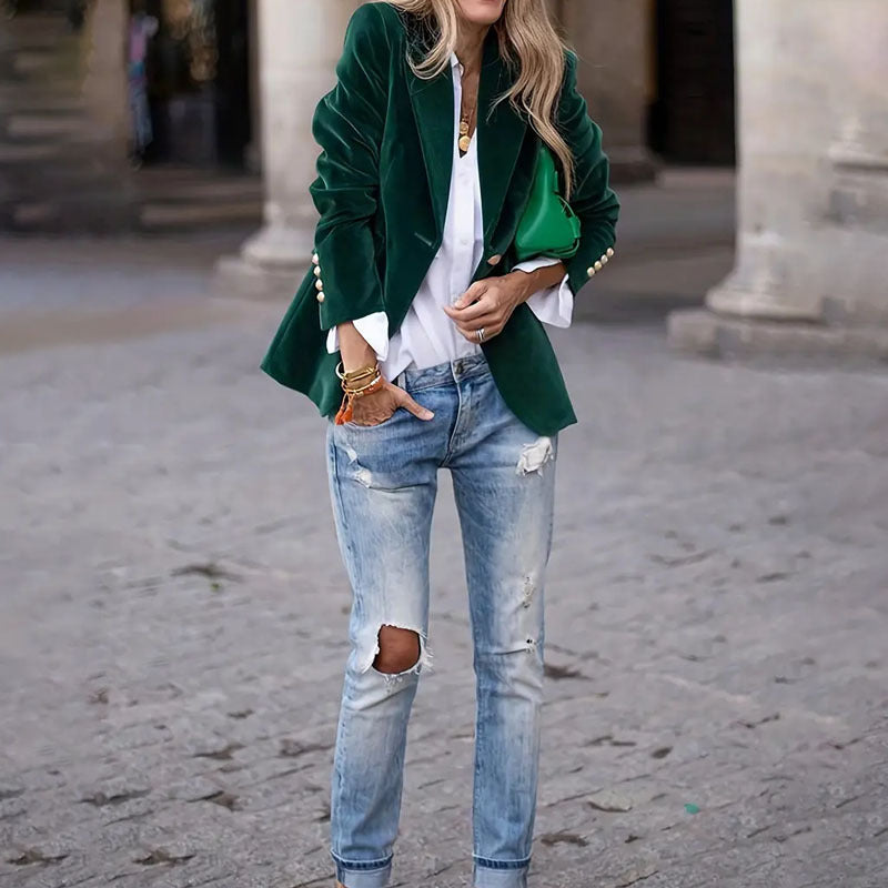 Claudine Vasseur | Élodie Slim Fit Blazer voor Dames