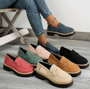 Danique Vermaat | Satijnen Dames Loafers met Chunky Zool