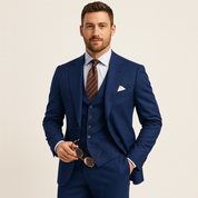 Edgar Beaumont | Luxe Heren Driedelig Pak met Tijdloze Klasse