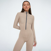 Elena Bellucci | Noa strakke dames jumpsuit met ritssluiting