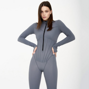 Elena Bellucci | Noa strakke dames jumpsuit met ritssluiting
