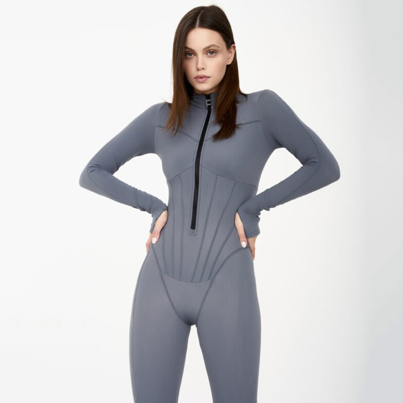 Elena Bellucci | Noa strakke dames jumpsuit met ritssluiting