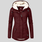 Elena Marques | Luxe Dames Winterjas met Kap en Lange Snit