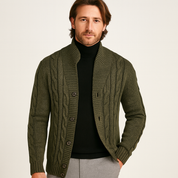 Elias Knit | Heren Gebreide Vest met Zopppatroon