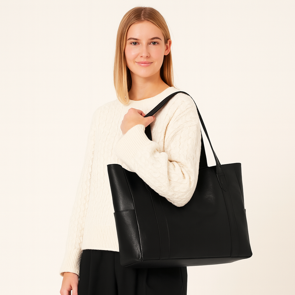 Elora | Luxe Bruine Leren Dames Tas