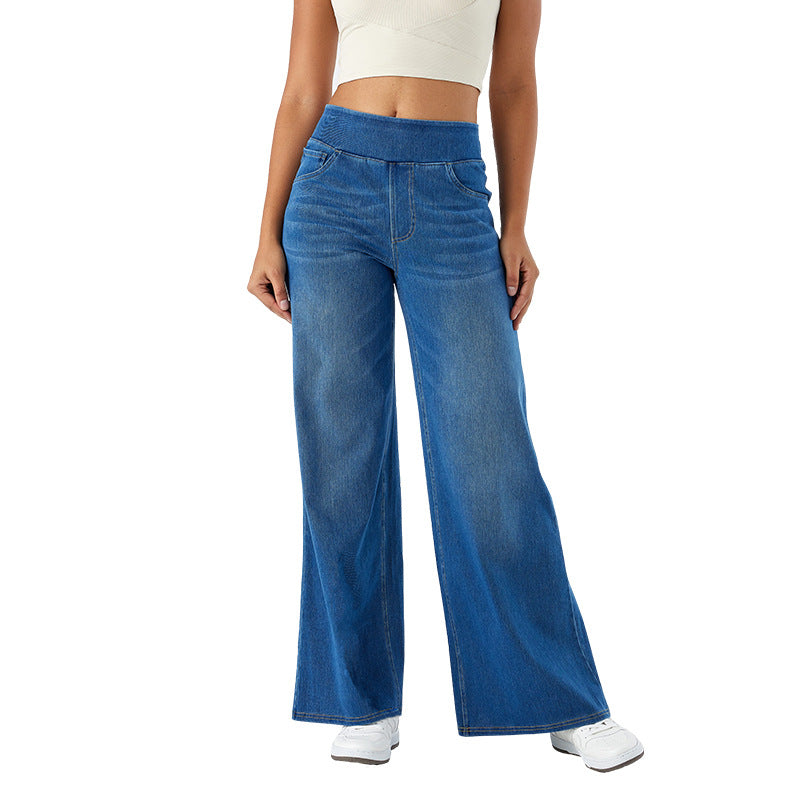 Emma_Ramirez_Dames_high-stretch_denim_jeans_met_losse_pasvorm_Blauw.jpg