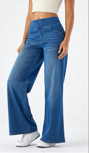 Emma Ramirez | Dames high-stretch denim jeans met losse pasvorm