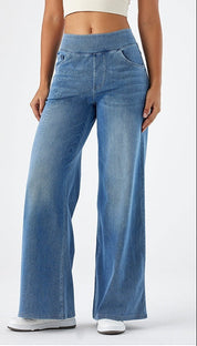 Emma Ramirez | Dames high-stretch denim jeans met losse pasvorm