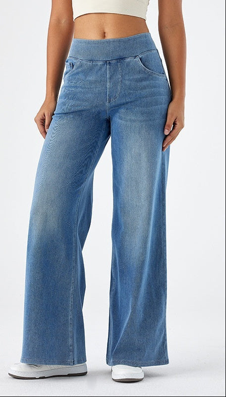 Emma Ramirez | Dames high-stretch denim jeans met losse pasvorm