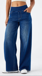 Emma Ramirez | Dames high-stretch denim jeans met losse pasvorm