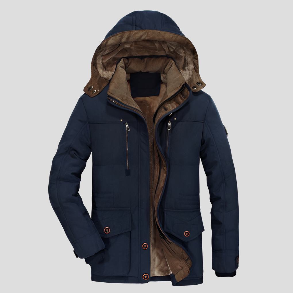 Francis Vermeer | Heren Winterjas met Waterdichte Buitenlaag en Warme Fleecevoering
