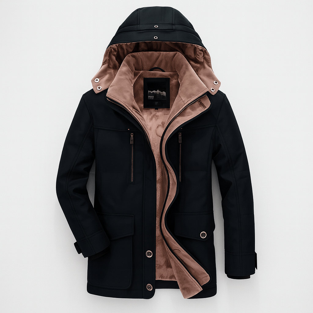 Francis Vermeer | Heren Winterjas met Waterdichte Buitenlaag en Warme Fleecevoering