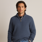 Giovanni Moretti | Kasjmier Herenpullover met Rits
