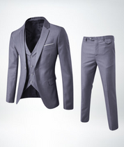 Giovanni Rossi | Driedelig Herenpak met Gilet in Premium Wolmix