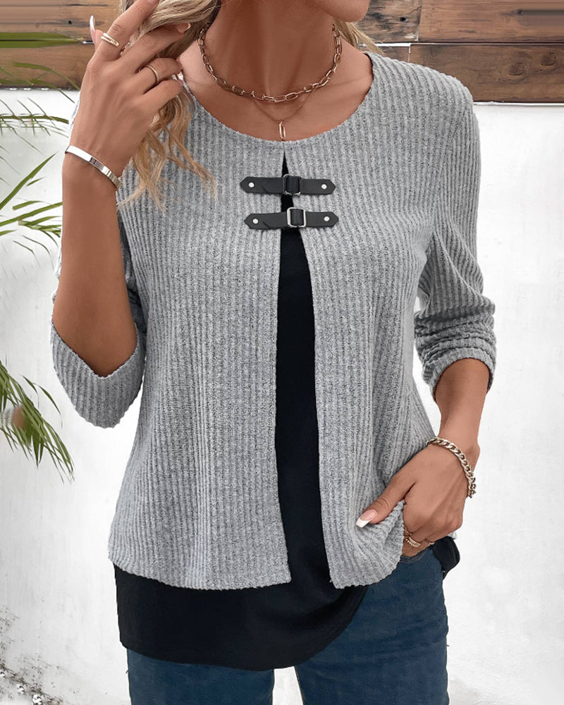Giulia_Romano_Casual_Kleurblok_Top_met_Splitdetail_2.jpg