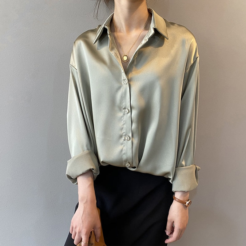 ZAAN Original | Luxe Zijden Blouse met Vintage Inspiratie