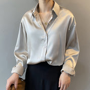 ZAAN Original | Luxe Zijden Blouse met Vintage Inspiratie