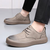 Hugo Bandego | Heren casual leren sneakers van rundleer