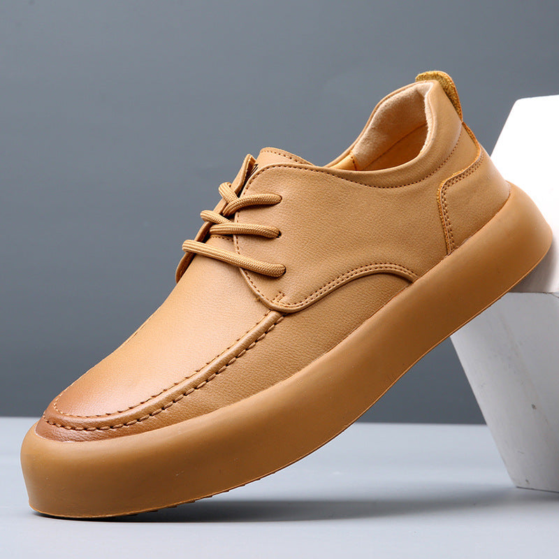 Hugo Bandego | Heren casual leren sneakers van rundleer
