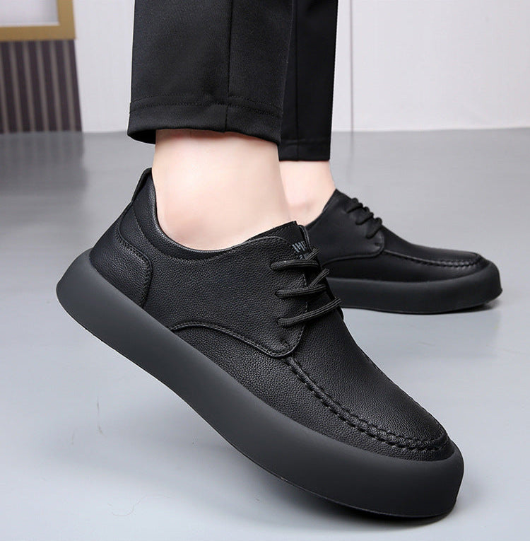 Hugo Bandego | Heren casual leren sneakers van rundleer