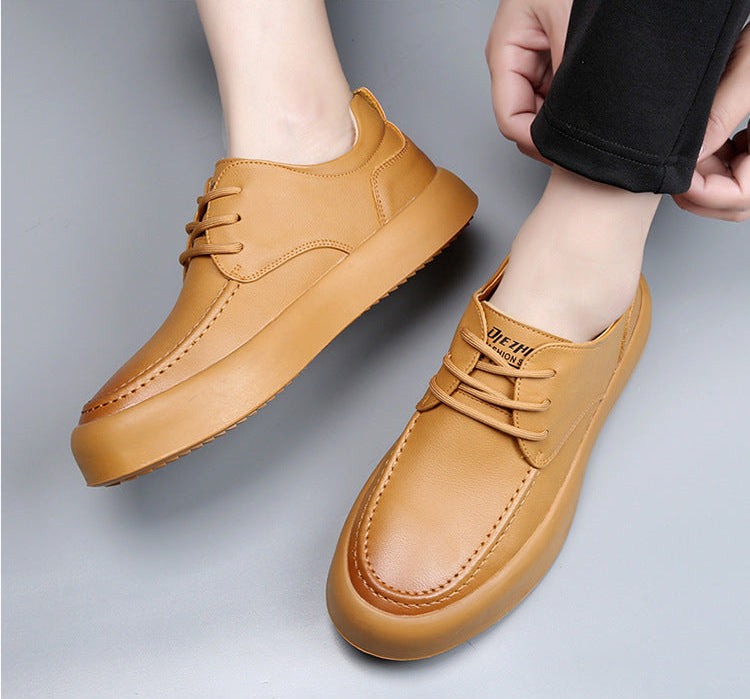 Hugo Bandego | Heren casual leren sneakers van rundleer