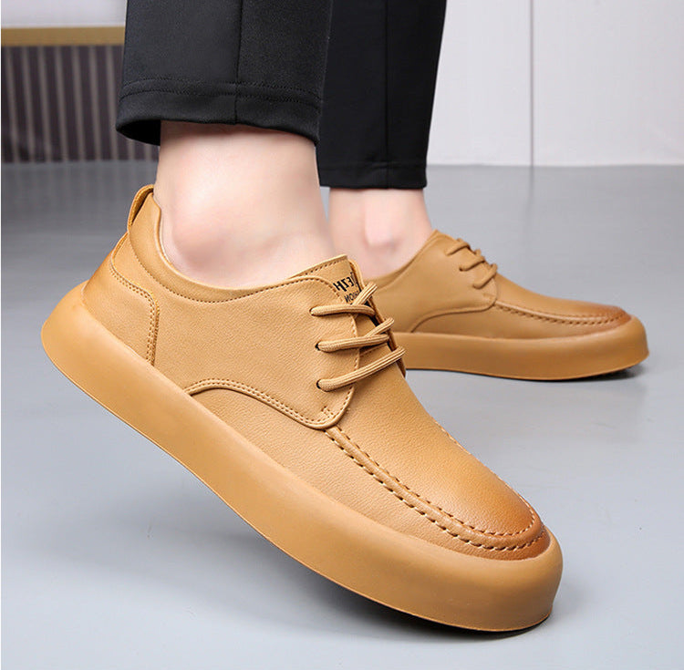 Hugo Bandego | Heren casual leren sneakers van rundleer