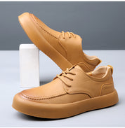 Hugo Bandego | Heren casual leren sneakers van rundleer