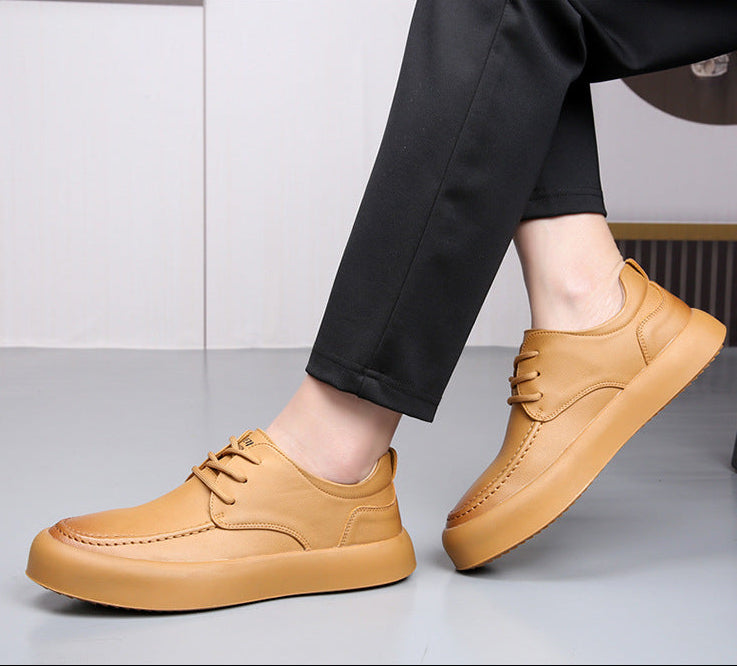 Hugo Bandego | Heren casual leren sneakers van rundleer