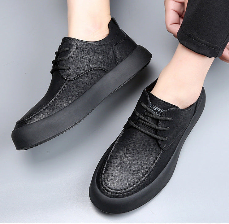 Hugo Bandego | Heren casual leren sneakers van rundleer