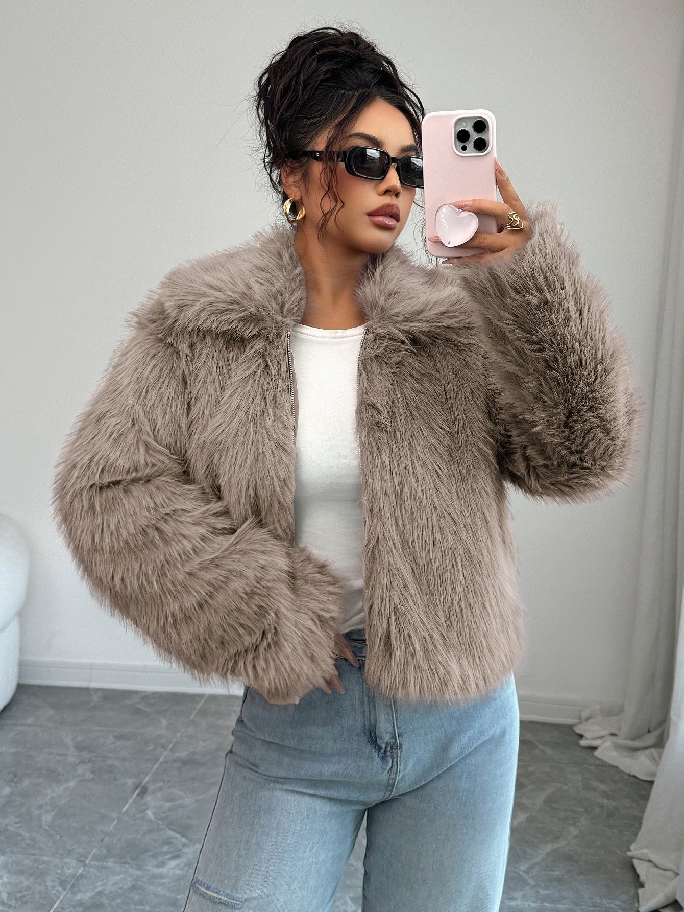 Isabella Faux Fur | Luxe Dames Jas met Elegante Bontstructuur