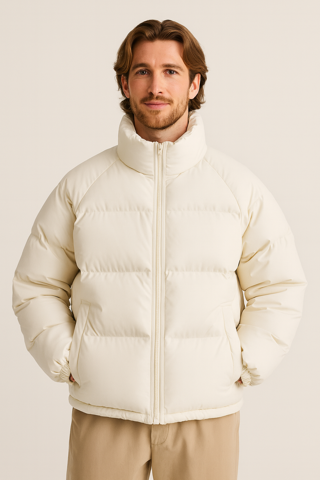 Milan Vos | Luxe Heren Pufferjas met Fleecevoering