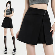 Juliette Varon | Luxe Zwarte Minirok met Ritssluiting