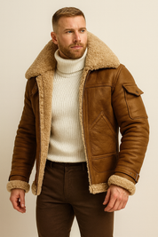 Leonardo Romano | Luxe Leren Pilotenjack voor Heren