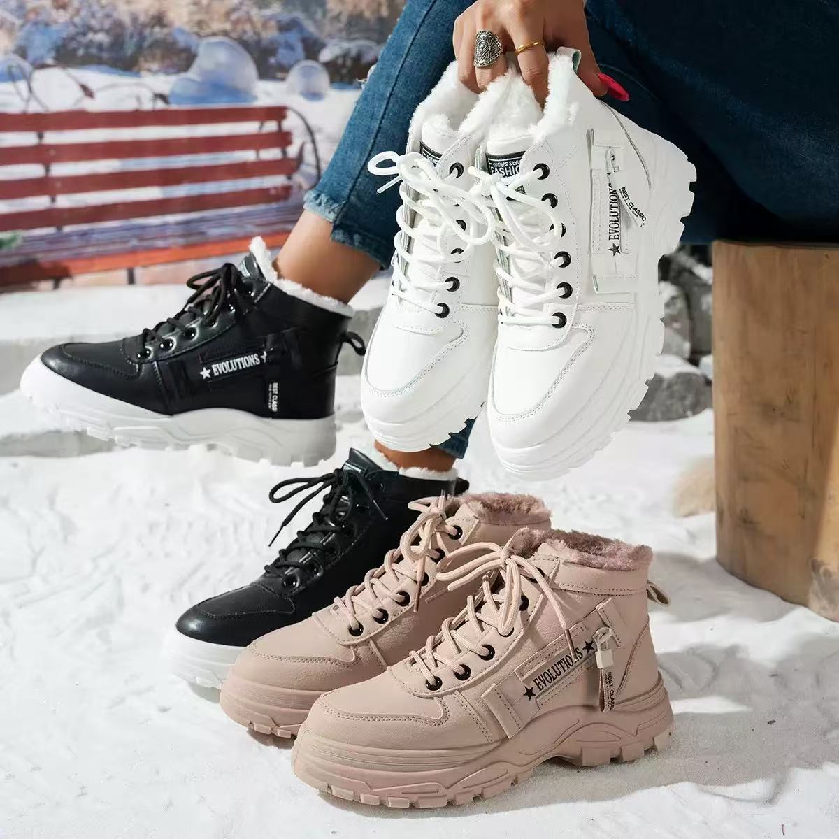 Lindy van Asten | Dames gevoerde high-top sneakers