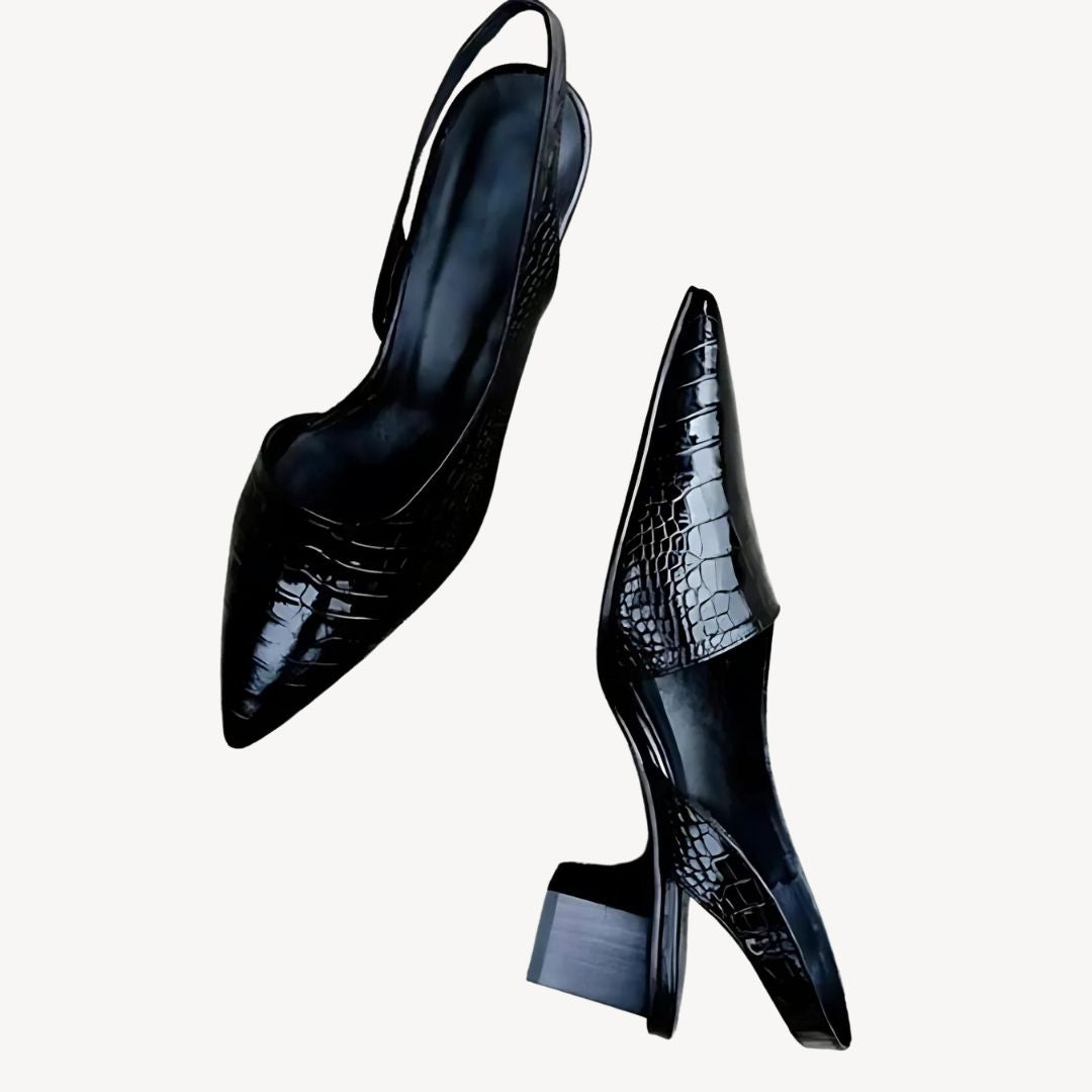 Lorena Valmont | Orthopedische Damespumps met Krokodillenprint en Voetboogondersteuning