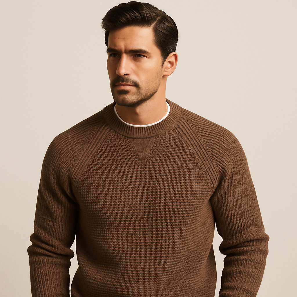 Lorenzo Cortese | Luxe Heren Trui met Structuur