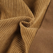 Lucía Van Montrel | Corduroy Straight-Leg Broek met Vouwdetail