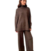 Luca Herrera | Dames gebreid ensemble met hoge kraag