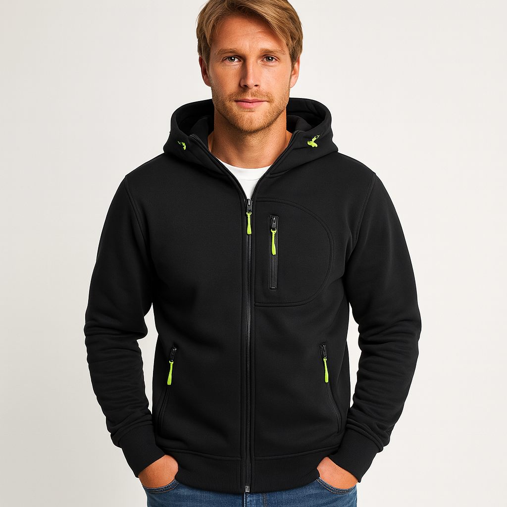 G-TEC | Wollen Heren Hoodie Vest Met Rits