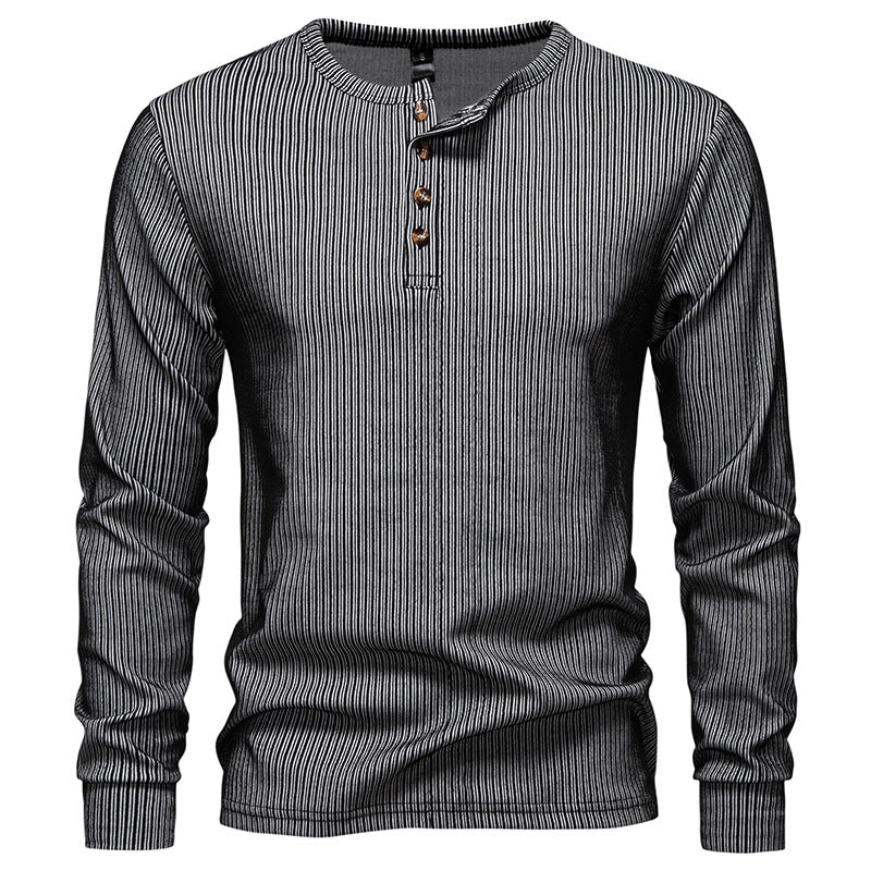 Luciano Romano | Gestreepte Slim Fit Pullover Luxe Edition