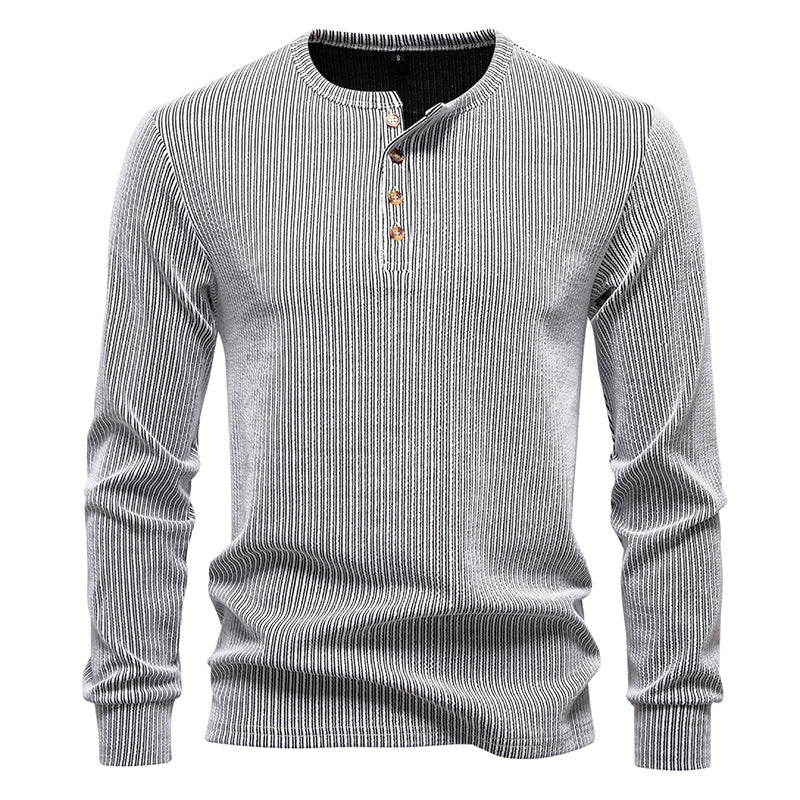 Luciano Romano | Gestreepte Slim Fit Pullover Luxe Edition